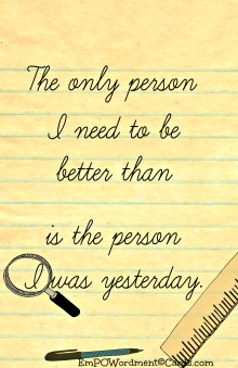 The only person
