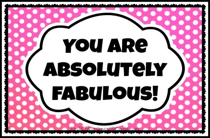 you are absolutely fabulous